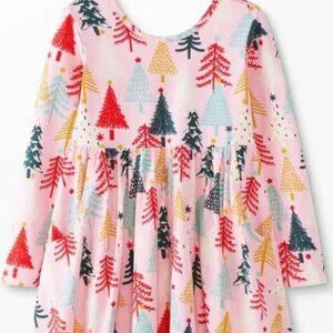 Hanna Andersson Holiday Tree Dress 18 24 Months Toddler Girl Christmas Outfit